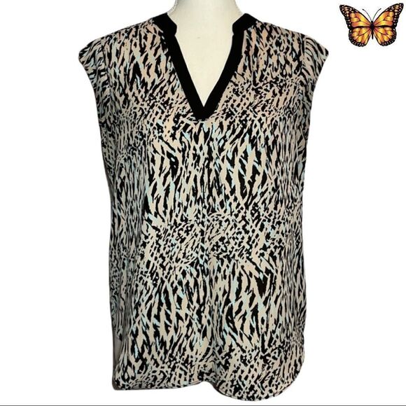 Suzy Shier Sleeveless V Neck Blouse Size Extra Small - Picture 1 of 8